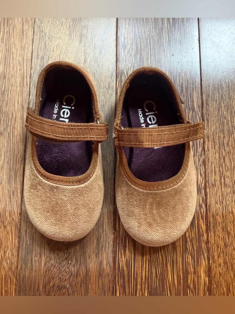 Cienta Girls Brown Mary Jane Shoes Size 5 Toddler